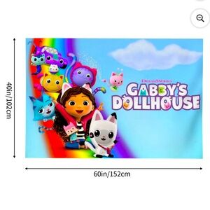 Gabby's Dollhouse Birthday 🎉 Backdrop!
